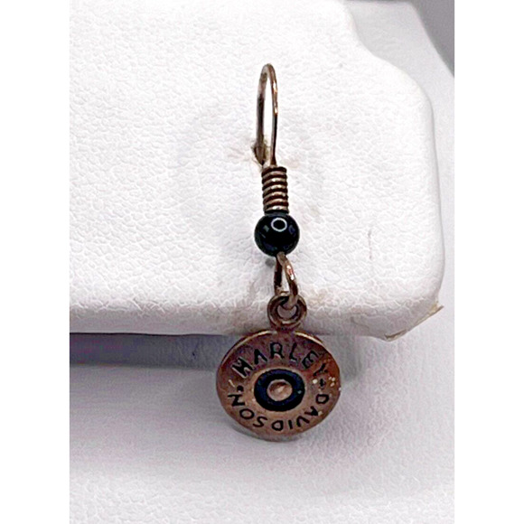 Vintage Harley Davidson Earrings RARE Signed OLG One Of A Kind Sterling 925 - Picture 3 of 6